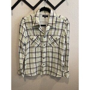 Burberry Black Label Shirt Men's Size 2 (small/med) Plaid Button Up Long Sleeve